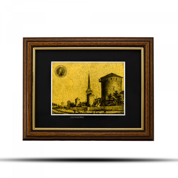 Gold engraving