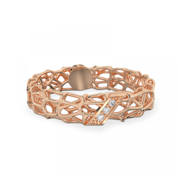 Coral Gold Ring