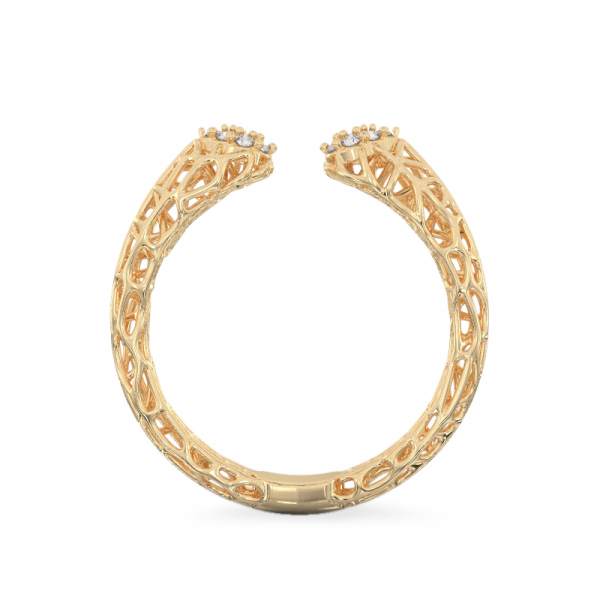 Acropora Coral Ring From Yellow Gold