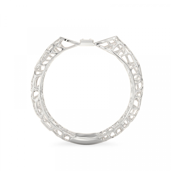 Coral valgest kullast sõrmus