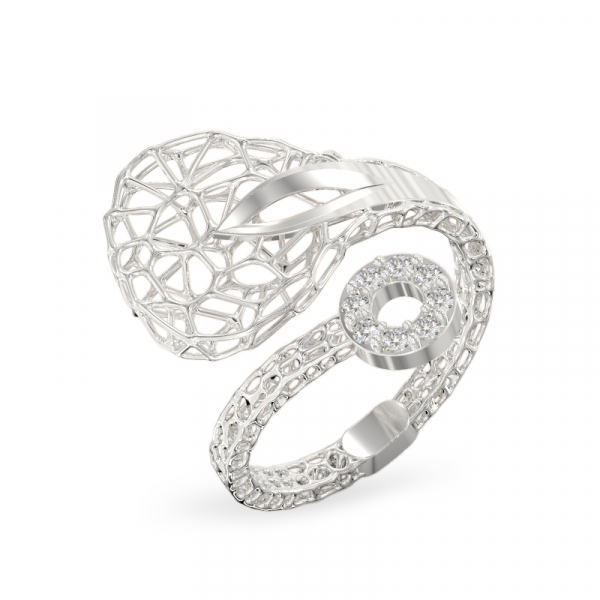  Valgest kullast sõrmus 