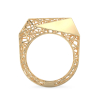 Charming Spider Web Yellow Gold Ring