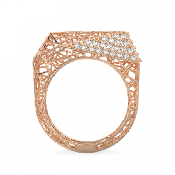 Spider Web Rose Gold Ring