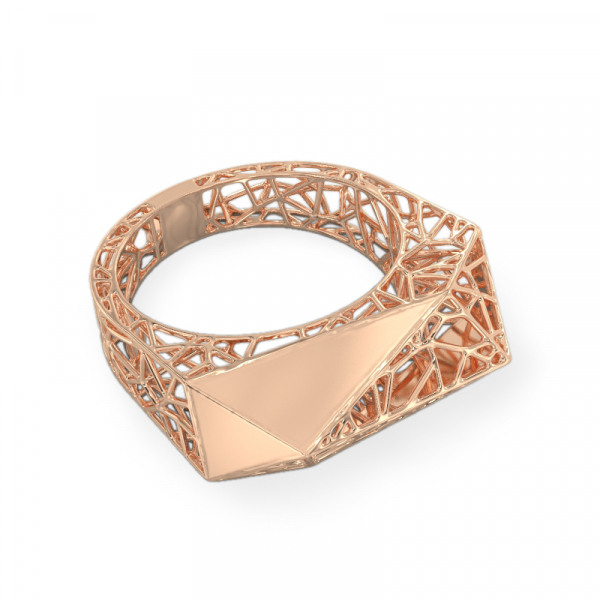 Spider Web Rose Gold Ring