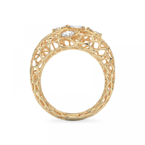  Ring With From Yellow Gold 