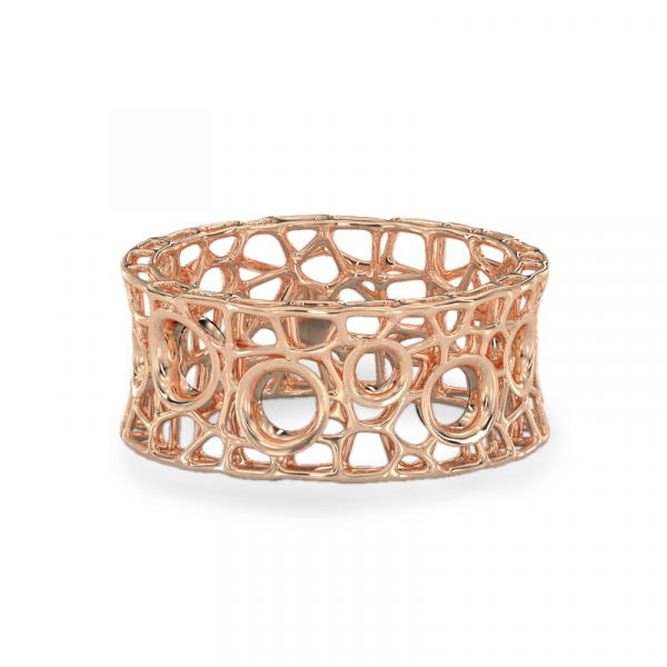 Coral BubblesRing From Rose Gold