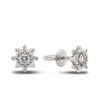 White Gold earrings with diamonds Stars