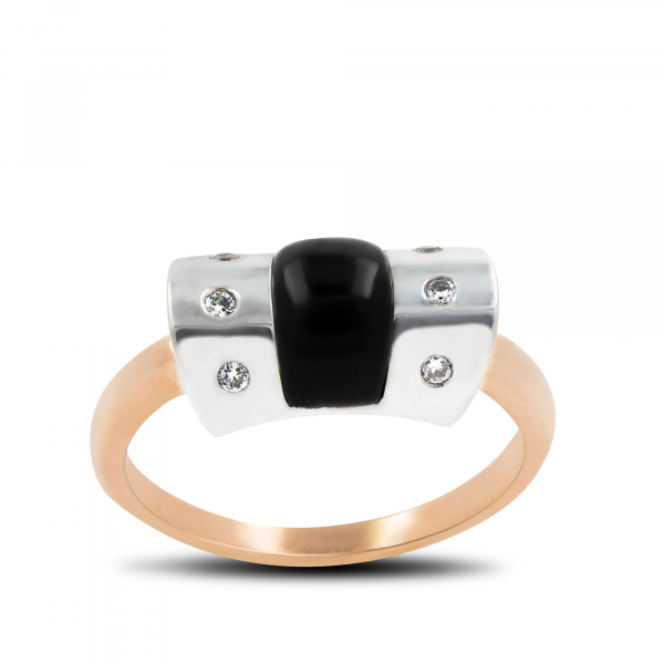 Gold Ring With Onyx