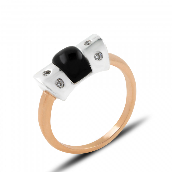 Gold Ring With Onyx