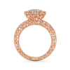 Shining Coral Rose Gold Ring