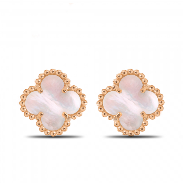 Small Gold Earrings CLOVER