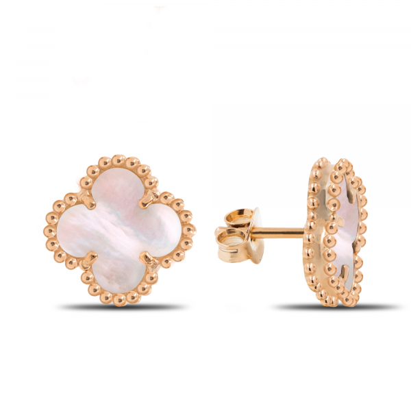 Small Gold Earrings CLOVER