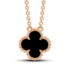 Necklace Mini Clover With Onyx