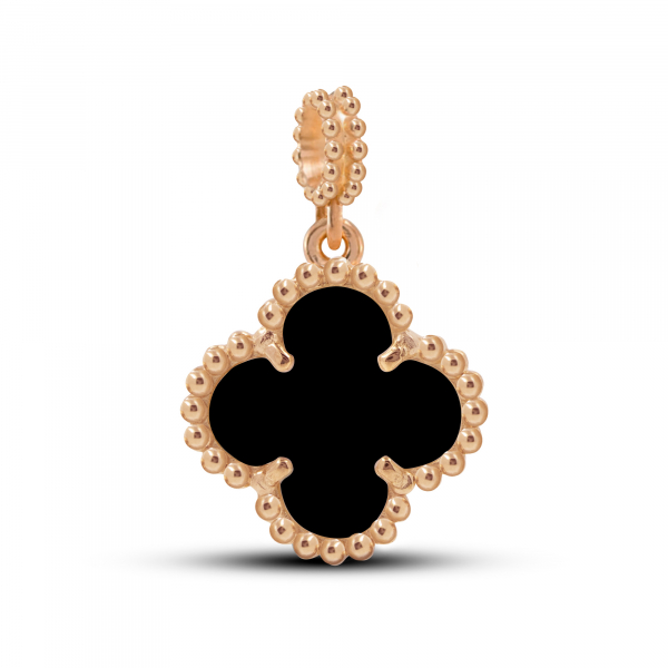 Pedant Mini Clover With Onyx