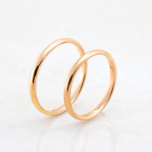  Classic Wedding Rings 2mm