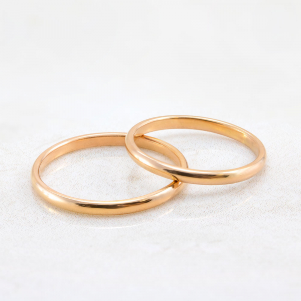  Classic Wedding Rings 2mm
