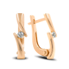 Gold Earrings With Diamond