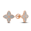 Gold Earrings Lily With Diamonds
