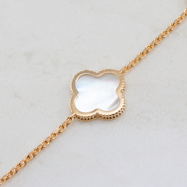 Bracelet With White Mother-of-pearl