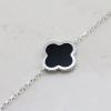 Silver Bracelet With Onyx
