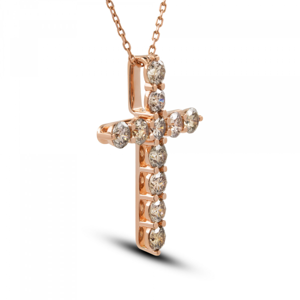 Gold cross with diamonds Fancy