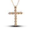Gold cross with diamonds Fancy