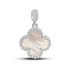 Silver Pedant Mini Clover With Mother-of-pearl