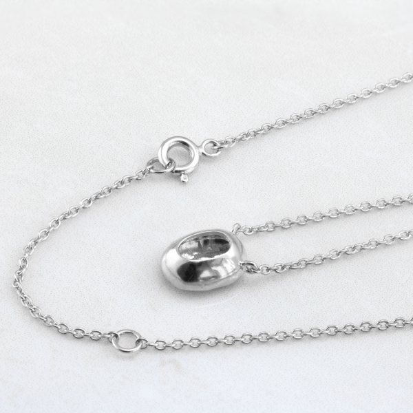 Silver Necklace Coffee 