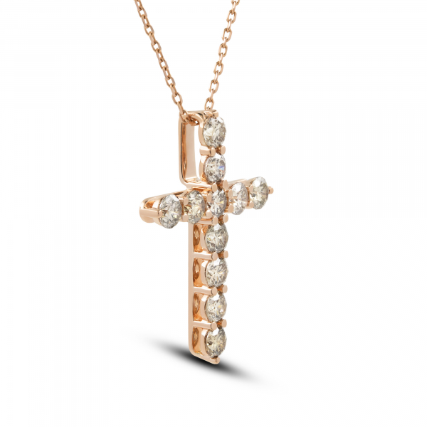 Gold cross with diamonds Fancy
