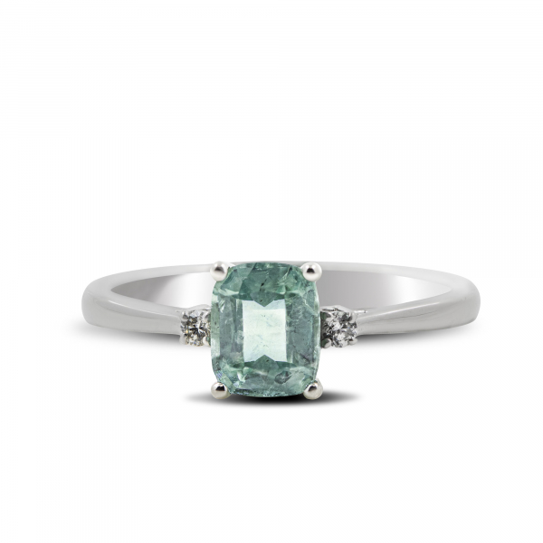 White Gold Ring With Tourmaline