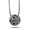 Silver Pendant On a Cord Moon