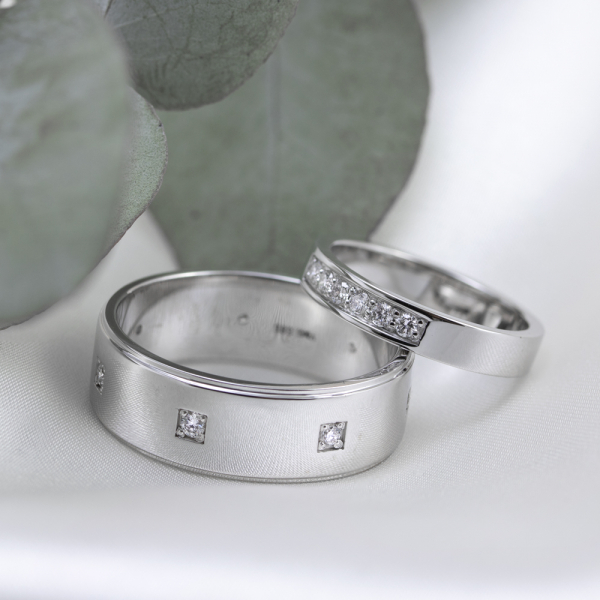 White Gold Rings WED-44