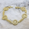 Bracelet With  Cubic Zirkonia  Buttons