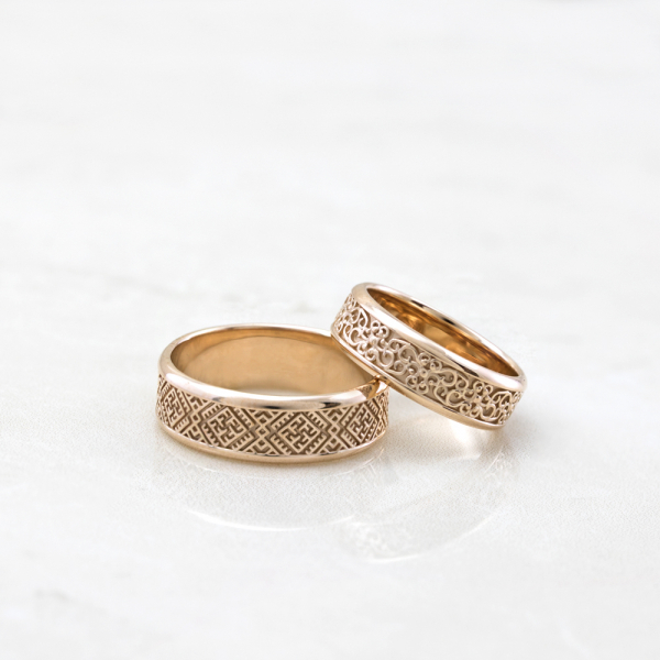 Wedding Gold Rings WED07-01