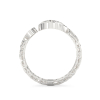 Two Hearts White Gold Ring